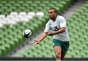 31 October 2014; Ireland's Simon Zebo in action during an open training session ahead of their Guinness Series Autumn Internationals against South Africa, Georgia and Australia. Ireland Rugby Open Training Session, Aviva Stadium, Lansdowne Road, Dublin. Picture credit: Matt Browne / SPORTSFILE