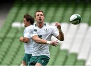 31 October 2014; Ireland's Tommy Bowe in action during an open training session ahead of their Guinness Series Autumn Internationals against South Africa, Georgia and Australia. Ireland Rugby Open Training Session, Aviva Stadium, Lansdowne Road, Dublin. Picture credit: Matt Browne / SPORTSFILE
