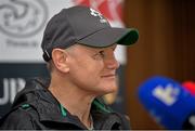 31 October 2014; Ireland head coach Joe Schmidt during a press conference ahead of their Guinness Series Autumn Internationals against South Africa, Georgia and Australia. Ireland Rugby Press Conference, Aviva Stadium, Lansdowne Road, Dublin. Picture credit: Matt Browne / SPORTSFILE