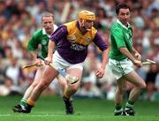 1 September 1996; Gary Laffan, Wexford, in action against Declan Nash, Limerick, Wexford v Limerick, All Ireland Hurling Final, Croke Park, Dublin. Picture credit; Ray McManus / SPORTSFILE