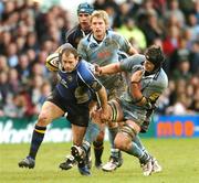 11 May 2007; Felipe Contepomi, Leinster, is tackled by Robin Sowden Taylor, Cardiff Blues. Magners League, Cardiff Blues v Leinster, Arms Park, Cardiff, Wales. Picture credit: Matt Browne / SPORTSFILE