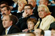 11 May 2007; Leinster's Brian O'Driscoll watches the game from the main stand. Magners League, Cardiff Blues v Leinster, Arms Park, Cardiff, Wales. Picture credit: Matt Browne / SPORTSFILE