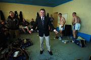 13 May 2007; Longford County Chairman Martin Skelly celebrates in the dressing room. Bank of Ireland Leinster Senior Football Championship, Longford v Westmeath, Pearse Park, Longford. Picture credit: Ray McManus / SPORTSFILE