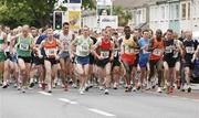 13 May 2007; Eventual winner Kidane Gemechu, Ethiopia, 2, leads the field at the start of the Woodies DIY Sportsworld Dublin 5 Mile Classic Road Race. Walkinstown, Dublin. Picture credit: Tomas Greally / SPORTSFILE