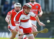 13 May 2007; Sean Leo McGoldrick, Derry, in action against Paul McCormack, Armagh. Guinness Ulster Senior Hurling Championship, Armagh v Derry, Casement Park, Belfast, Co. Antrim. Picture credit: Russell Pritchard / SPORTSFILE