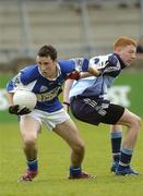 12 May 2007; Conor Meredith, Laois, in action against Sean Casserley, Dublin. Minor Football Championship Quater final, Dublin v Laois, Parnell Park, Dublin. Picture credit: Ray Lohan / SPORTSFILE *** Local Caption ***