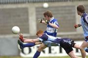 12 May 2007; Brian Mag Fhlionn, Laois, in action against Sean Casserely, Dublin. Minor Football Championship Quater final, Dublin v Laois, Parnell Park, Dublin. Picture credit: Ray Lohan / SPORTSFILE *** Local Caption ***