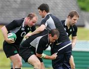 15 May 2007; Ireland's Rory Best, Jerry Flannery, Rob Kearney and Tomas O'Leary in action during squad training. Ireland Rugby Squad Training, University of Limerick, Limerick. Picture credit: Kieran Clancy / SPORTSFILE