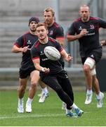31 October 2014; Ulster's Paddy Jackson in action during the captain's run ahead of their Guinness PRO12, Round 7, game against Newport Gwent Dragons on Saturday. Ulster Rugby Captain's Run, Kingspan Stadium, Ravenhill Park, Belfast, Co. Antrim. Picture credit: John Dickson / SPORTSFILE
