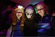 31 October 2014; Leinster supporters Abbie and Chloe Doyle, from Johnstownbridge, Co. Kildare, visit the Haunted House ahead of the game. Guinness PRO12, Round 7, Leinster v Edinburgh, RDS, Ballsbridge, Dublin. Picture credit: Matt Browne / SPORTSFILE