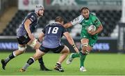 31 October 2014; George Naoupu, Connacht, is tackled by Dmitri Arhip, Ospreys. Guinness PRO12, Round 7, Ospreys v Connacht, Liberty Stadium, Swansea, Wales. Picture credit: Steve Pope / SPORTSFILE