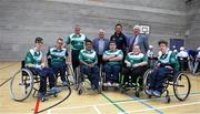 1 November 2014; The Leinster team after the M.Donnelly GAA Wheelchair Hurling Interprovincial third place playoff game against Ulster at the Knocknarea Arena, Institute of Technology, Sligo. Picture credit: Stephen McCarthy / SPORTSFILE