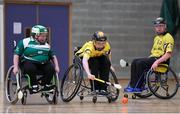 1 November 2014; Conor Larkin, Ulster, during the M.Donnelly GAA Wheelchair Hurling Interprovincial third place playoff game against Leinster at the Knocknarea Arena, Institute of Technology, Sligo. Picture credit: Stephen McCarthy / SPORTSFILE