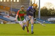 2 November 2014; Lar Corbett, Thurles Sarsfields, in action against Lorcan Egan, Loughmore-Castleiney. Tipperary County Senior Hurling Championship Final, Loughmore-Castleiney v Thurles Sarsfields. Semple Stadium, Thurles, Co. Tipperary. Picture credit: Diarmuid Greene / SPORTSFILE