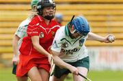 6 May 2007; Mairead Kelly, Limerick, in action against Ann Marie Fleming, Cork. Camogie National League Division 1B Final, Cork v Limerick, Nowlan Park, Co. Kilkenny. Picture credit: Matt Browne / SPORTSFILE