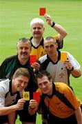 11 May 2007; Referees Barry Kelly, Westmeath, Brian Crowe, Cavan, John Bannon, Longford, Declan Magee, Down, and Seamus Roche, Tipperary, at the launch of new GAA Referee gear. Croke Park, Dublin. Picture credit: Ray McManus / SPORTSFILE