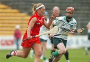 6 May 2007; Regina Curtin, Cork, in action against Niamh Mulcahy, Limerick. Camogie National League Division 1B Final, Cork v Limerick, Nowlan Park, Co. Kilkenny. Picture credit: Matt Browne / SPORTSFILE