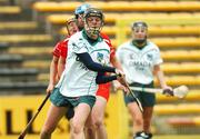 6 May 2007; Eileen O'Brien, Limerick, in action against Cork. Camogie National League Division 1B Final, Cork v Limerick, Nowlan Park, Co. Kilkenny. Picture credit: Matt Browne / SPORTSFILE
