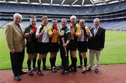 11 May 2007; At the launch of the new GAA Referee gear are, left to right; PJ Mc Grath (Chairman, National Referee’s Committee), Brian Crowe (Cavan), Barry Kelly (Westmeath), Seamus Roche (Tipperary), Pat Mc Eneaney (Monaghan), John Bannon (Longford), Declan Magee (Down) and Pierce Freaney (National Referee Co-ordinator). Croke Park, Dublin. Picture credit: Ray McManus / SPORTSFILE