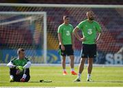30 May 2016; David Meyler, right, and Shay Given of Republic of Ireland during squad training in Turners Cross, Cork. Photo by David Maher/Sportsfile