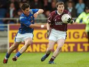 13 May 2007; John Donnellan, Westmeath, in action against Shane Mulligan, Longford. Bank of Ireland Leinster Senior Football Championship, Longford v Westmeath, Pearse Park, Longford. Picture credit: Ray McManus / SPORTSFILE