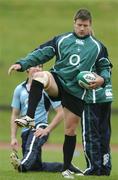 16 May 2007; Bryan Young does some warm-up exercises during Ireland squad training. Ireland Rugby Squad Training, University of Limerick, Limerick. Picture credit: Brendan Moran / SPORTSFILE