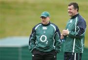 16 May 2007; Head coach Eddie O'Sullivan, left, with assistant coach Niall O'Donovan during Ireland squad training. Ireland Rugby Squad Training, University of Limerick, Limerick. Picture credit: Brendan Moran / SPORTSFILE