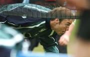 16 May 2007; Stephen Ferris during rucking practice at Ireland squad training. Ireland Rugby Squad Training, University of Limerick, Limerick. Picture credit: Brendan Moran / SPORTSFILE