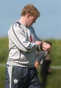 17 May 2007; Republic of Ireland manager Steve Staunton checks his watch during squad training. Republic of Ireland Squad Training, Malahide United Football Club, Co Dublin. Picture credit: Pat Murphy / SPORTSFILE