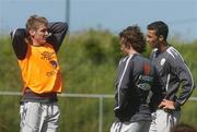 17 May 2007; Republic of Ireland's Kevin Doyle in conversation with Stephen Hunt and Stephen Kelly, right, during squad training. Republic of Ireland Squad Training, Malahide United Football Club, Co Dublin. Picture credit: Pat Murphy / SPORTSFILE