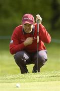 18 May 2007; Padraig Harrington, Ireland, lines up his putt on the 17th green during the 2nd Round. Irish Open Golf Championship, Adare Manor Hotel and Golf Resort, Adare, Co. Limerick. Picture credit: Matt Browne / SPORTSFILE