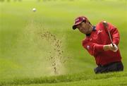 18 May 2007; Padraig Harrington, Ireland, plays from the bunker onto the 9th green during the 2nd Round. Irish Open Golf Championship, Adare Manor Hotel and Golf Resort, Adare, Co. Limerick. Picture credit: Matt Browne / SPORTSFILE