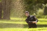 18 May 2007; David Higgins, Ireland, watches his bunker shot onto the 9th green during the 2nd Round. Irish Open Golf Championship, Adare Manor Hotel and Golf Resort, Adare, Co. Limerick. Picture credit: Matt Browne / SPORTSFILE