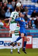 18 May 2007; Robert Brosnan, Waterford United, in action against Ian Ryan, Shamrock Rovers. eircom League of Ireland Premier Division, Shamrock Rovers v Waterford United, Tolka Park, Dublin. Picture credit: Brian Lawless / SPORTSFILE