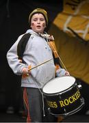 2 November 2014; Austin Stacks supporter Darragh Flynn bangs the drum in support of his team. Kerry County Senior Football Championship Final Replay, Austin Stacks v Mid Kerry, Fitzgerald Stadium, Killarney, Co. Kerry. Picture credit: Brendan Moran / SPORTSFILE