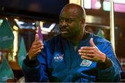 4 November 2014; Leland Melvin, Astronaut / Engineer, Leland Melvin, on the sport stage during Day 1 of the 2014 Web Summit in the RDS, Dublin, Ireland. Picture credit: Diarmuid Greene / SPORTSFILE / Web Summit