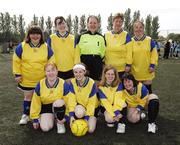 5 May 2007; Leinster, KARE Special Olympics team, back row, left to right, Sinead Fitzgerald, Jude O'Keeffe, Christine Carr, Mary Archbald and Bernie Reville, front row, l to r, Helen Connors, Diane Mitchell, Sandra Fleming and Liz Deering before  the Special Olympics Women's Football Cup Competition 2007. AUL Complex, Clonshaugh, Dublin. Picture credit: Ray McManus / SPORTSFILE