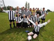5 May 2007; The Prosper Fingal Special Olympics team, back row, left to right, Daniel Keegan, Paddy Saunders, James Murphy, Declan Costello, and Patrick O'Shea, front row, l to r, Paddy Dooey, Darren Ward, Barry Farrell, David Synnott, Thomas Leonard, Anto Scully, Willie O'Brien and Peter Battersby. In front is Bridget O'Reilly. Special Olympics Women's Football Cup Competition 2007. AUL Complex, Clonshaugh, Dublin. Picture credit: Ray McManus / SPORTSFILE