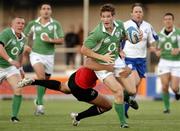 19 May 2007; Ireland's Chris Keane looks to pass out of the tackle. Barclays Churchill Cup, Ireland A v Canada, Sandy Park, Exeter, England. Picture credit: Richard Lane / SPORTSFILE