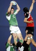 19 May 2007; Ireland's Stephen Keogh wins a lineout. Barclays Churchill Cup, Ireland A v Canada, Sandy Park, Exeter, England. Picture credit: Richard Lane / SPORTSFILE