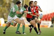19 May 2007; Canada's Ryan Smith is tackled by Ireland's Jonny O'Connor. Barclays Churchill Cup, Ireland A v Canada, Sandy Park, Exeter, England. Picture credit: Richard Lane / SPORTSFILE