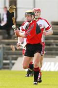 20 May 2007; Connor Woods, Down, in action against Hugh McNally, Derry. ESB Ulster Minor Hurling Championship Semi-Final, Derry v Down, Casement Park, Belfast, Co Antrim. Picture credit: Russell Pritchard / SPORTSFILE