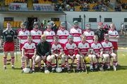 20 May 2007; The Derry Senior Team. Guinness Ulster Senior Hurling Championship Semi-Final, Down v Derry, Casement Park, Belfast, Co Antrim. Picture credit: Russell Pritchard / SPORTSFILE