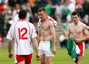 20 May 2007; A dejected Martin McGrath, Fermanagh, centre, after the game. Bank of Ireland Ulster Senior Football Championship Quarter-Final, Fermanagh v Tyrone, St Tighearnach's Park, Clones, Co Monaghan. Picture credit: Oliver McVeigh / SPORTSFILE