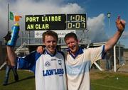 20 May 2007; Thomas O'Gorman, left, and John Hurney, Waterford, celebrate after the final whistle. Bank of Ireland Munster Senior Football Championship Quarter-Final, Waterford v Clare, Fraher Field, Dungarvan, Co. Waterford. Picture credit: Matt Browne / SPORTSFILE