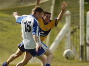20 May 2007; Liam O'Lonain, Waterford, in action against Gordon Kelly, Clare. Bank of Ireland Munster Senior Football Championship Quarter-Final, Waterford v Clare, Fraher Field, Dungarvan, Co. Waterford. Picture credit: Matt Browne / SPORTSFILE