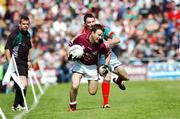 20 May 2007; Derek Savage, Galway, in action against Peadar Gardiner, Mayo. Bank of Ireland Connacht Senior Football Championship, Galway v Mayo, Pearse Stadium, Galway. Picture credit: Ray McManus / SPORTSFILE