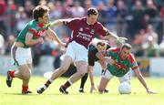 20 May 2007; JA Fallon, Galway, in action against Billy Joe Padden and Trevor Mortimor, Mayo. Bank of Ireland Connacht Senior Football Championship, Galway v Mayo, Pearse Stadium, Galway. Picture credit: Ray Ryan / SPORTSFILE