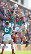 20 May 2007; David Brady, Mayo, in action against Niall Coleman, Galway. Bank of Ireland Connacht Senior Football Championship, Galway v Mayo, Pearse Stadium, Galway. Picture credit: Ray Ryan / SPORTSFILE