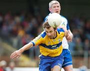 20 May 2007; John Paul O'Neill, Clare, in action against Laurence Hurney, Waterford. Munster Junior Football Championship Quarter-Final, Waterford v Clare, Fraher Field, Dungarvan, Co. Waterford. Picture credit: Matt Browne / SPORTSFILE